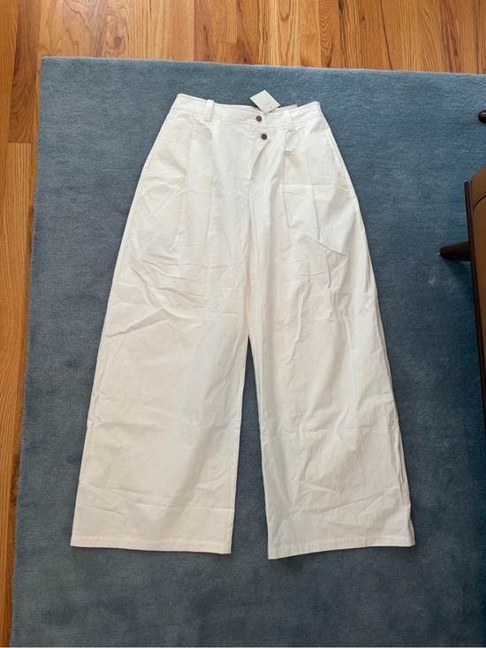 Insis Pants - NWT Insis Femme white wide-leg 100% cotton pants, size 8